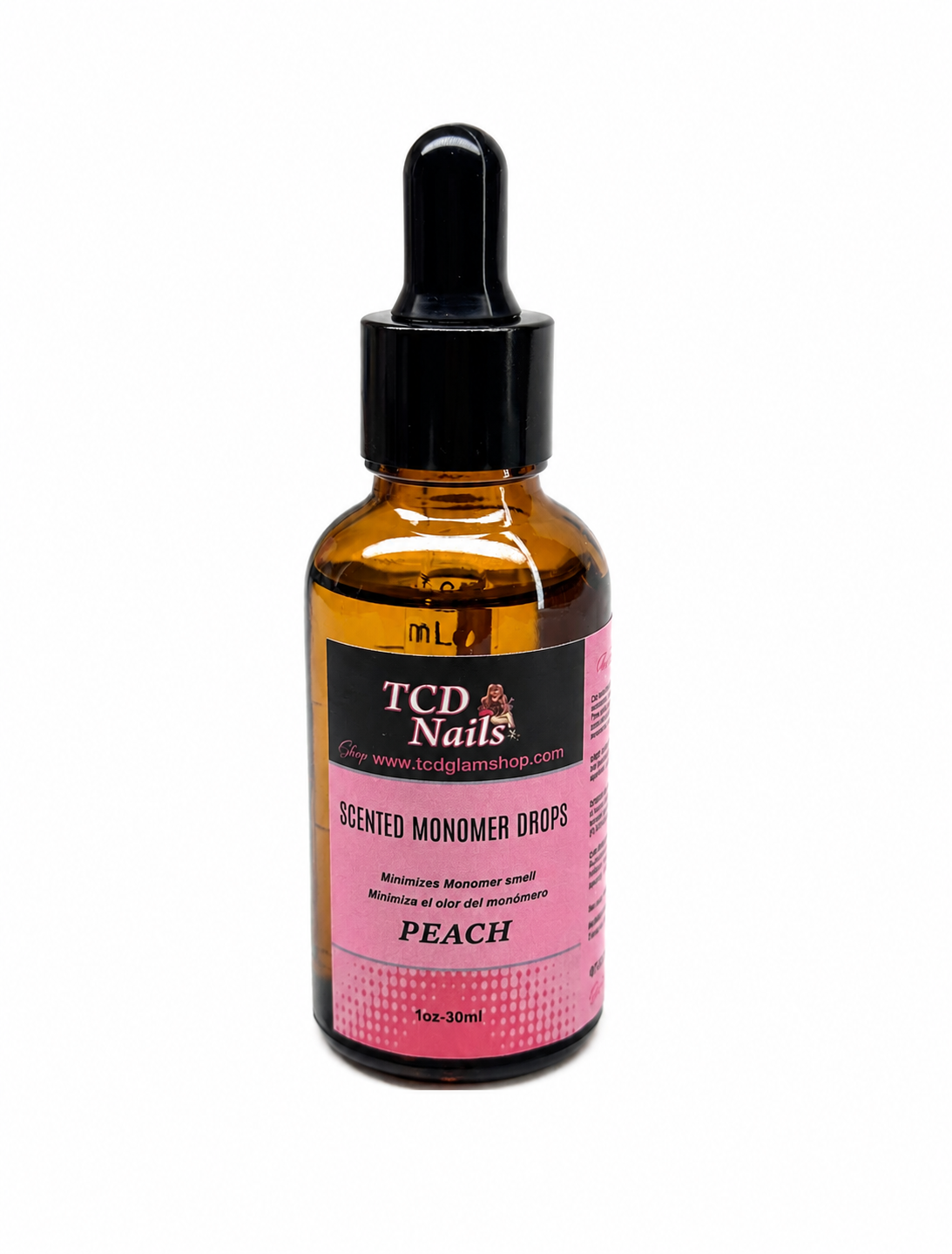 Scented Monomer Drops, Monomer Odor Masking Additive, Peach - 30ml