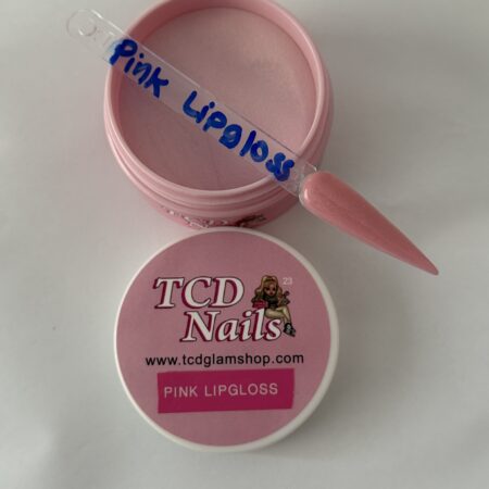 Pink Lipgloss Glitter Acrylic Color 3.5 oz Jar- (1pc)